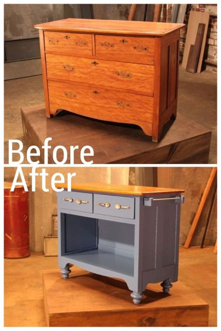before and after upcycling