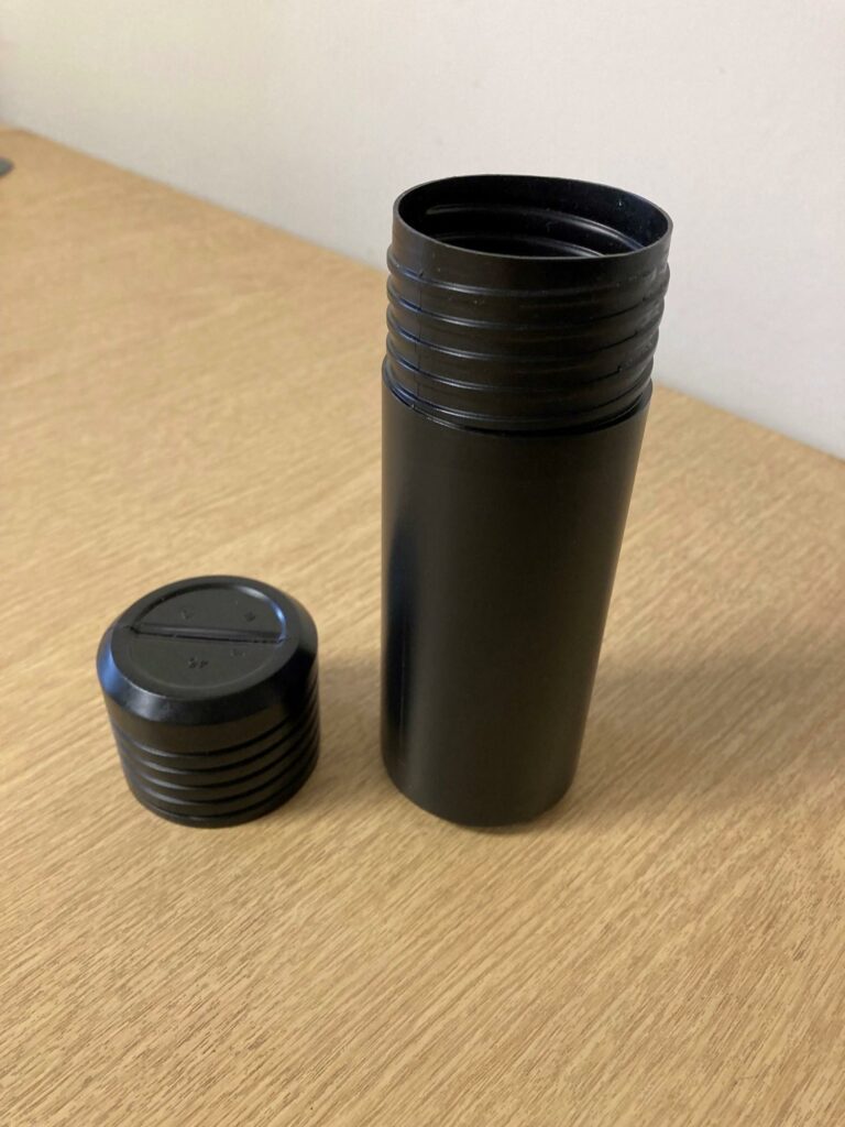Round Plastic Tube Containers. New in boxes. Minimum order 280 EReuse