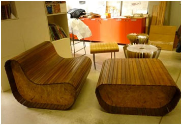 Wooden Shade Slats Reborn as Attention-Grabbing Furniture ...