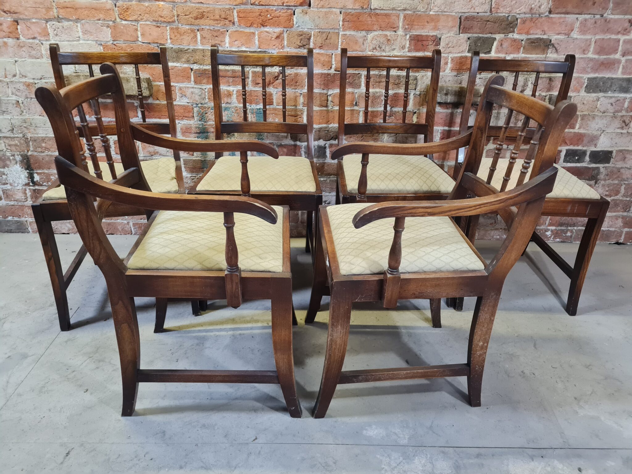 6 x Cottage Style Dining Chairs EReuse