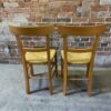 Pair of rush seated kitchen chairs - Image 3