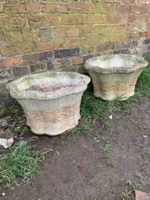 Pair of Willowstone T11 Garden planters