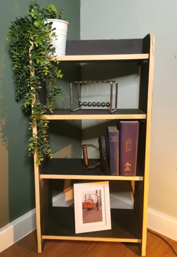 Oak bookcase ladder style