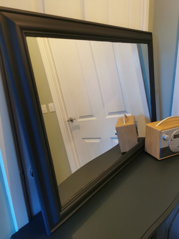 Large pine frame painted mirror - Image 3