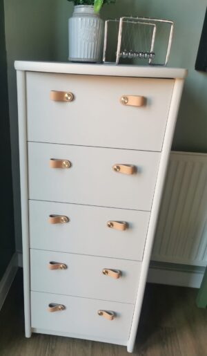 Tall slim 5 drawer unit