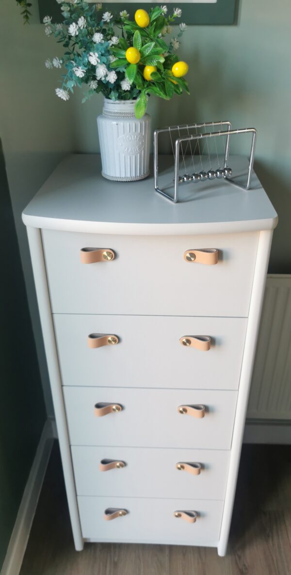 Tall slim 5 drawer unit