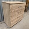 Limed oak effect 4 drawer chest of drawers