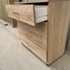 Limed oak effect 4 drawer chest of drawers - Image 4