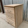 Limed oak effect bedside cabinet - Image 2