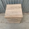 Limed oak effect bedside cabinet - Image 3