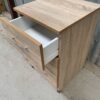 Limed oak effect bedside cabinet - Image 4