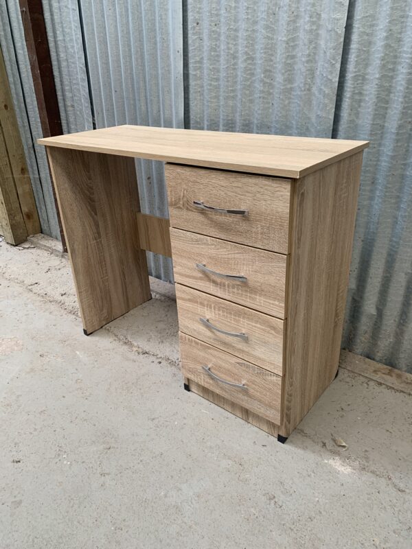 Limed oak effect desk / dressing table