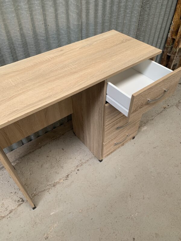 Limed oak effect desk / dressing table - Image 4